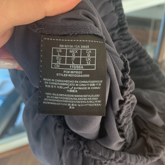 Strapless Long Slate grey Silky feel One belt loop needs stitch shown in picture - Picture 5 of 5